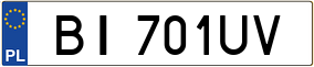 Trailer License Plate